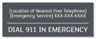 State Pool Sign - In Emergency Dial 911- Minnesota Compliant