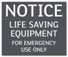 State Pool Sign - Life Saving Equipment - Illinois Compliant