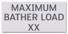 State Pool Sign - Maximum Bather Load - Virginia Compliant