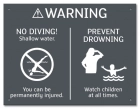 State Pool Sign - No Diving