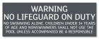 State Pool Sign - No Lifeguard - Indiana Compliant