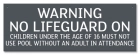 State Pool Sign - No Lifeguard - Nebraska Compliant