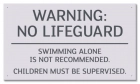 State Pool Sign - No Lifeguard - Ohio Compliant