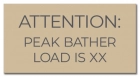 State Pool Sign - Peak Bather Load - Utah Compliant