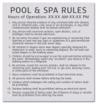 State Pool Sign - Pool & Spa Rules - New Jersey Compliant