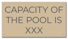State Pool Sign - Pool Capacity - Montana Compliant