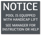 State Pool Sign - Pool Lift - Illinois Compliant