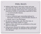 State Pool Sign - Pool Rules - Alaska Compliant