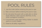 State Pool Sign - Pool Rules - Arizona Compliant