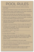 State Pool Sign - Pool Rules - Arkansas Compliant