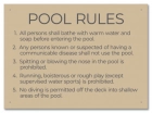State Pool Sign - Pool Rules - Connecticut Compliant