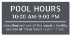 State Pool Sign - Pool Rules - Delaware Compliant