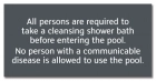State Pool Sign - Pool Rules - Massachusetts Compliant