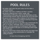State Pool Sign - Pool Rules - Massachusetts Compliant