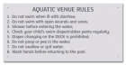 State Pool Sign - Pool Rules - New Mexico