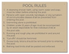 State Pool Sign - Pool Rules - OK Compliant