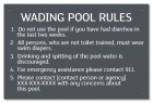 State Pool Sign - Pool Rules - Oregon Compliant