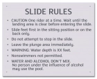 State Pool Sign - Pool Rules - Oregon Compliant