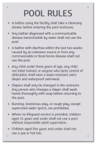 State Pool Sign - Pool Rules - Utah Compliant