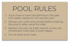 State Pool Sign - Pool Rules - Virginia Compliant