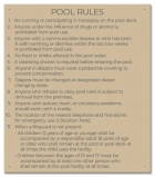 State Pool Sign - Pool Rules - WA Compliant