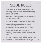State Pool Sign - Slide Rules - Montana Compliant