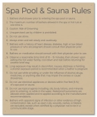 State Pool Sign - Spa Rules - DC Compliant