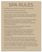 State Pool Sign - Spa Rules - Delaware Compliant