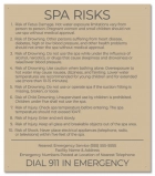 State Pool Sign - Spa Rules - Georgia Compliant