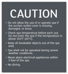 State Pool Sign - Spa Rules