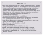 State Pool Sign - Spa Rules - Maine Compliant