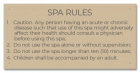 State Pool Sign - Spa Rules - Missouri Compliant