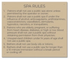 State Pool Sign - Spa Rules - New Hampshire