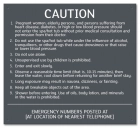 State Pool Sign - Spa Rules - North Carolina Compliant