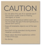 State Pool Sign - Spa Rules