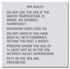 State Pool Sign - Spa Rules - Texas Compliant