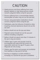 State Pool Sign - Spa Rules - Utah Compliant