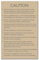 State Pool Sign - Spa Rules - Utah Compliant