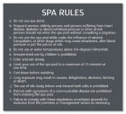 State Pool Sign - Spa Rules - Virginia Compliant
