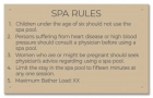 State Pool Sign - Spa Rules - WA Compliant