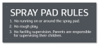 State Pool Sign - Spray Pad Rules - Iowa Compliant
