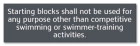 State Pool Sign - Starting Blocks - New York City Compliant