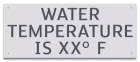State Pool Sign - Water Temperature - Wisconsin Compliant
