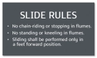 State Pool Sign - White-Water Slide Rules - New York Compliant