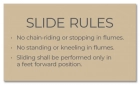 State Pool Sign - White-Water Slide Rules - New York Compliant