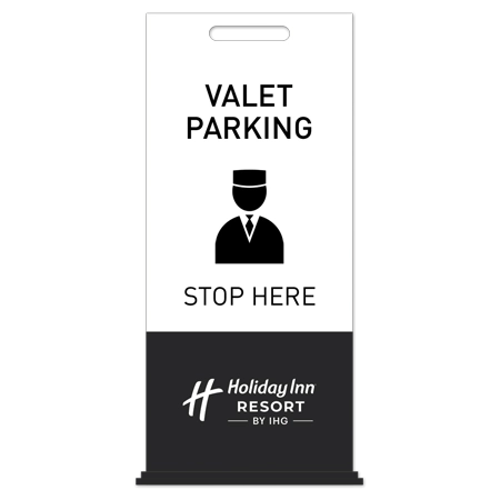 Valet Parking Free-Standing Floor Sign