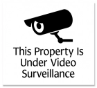 Video Surveillance Sign - Fiberbrite