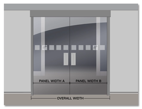 Vinyl Graphics for Holiday Inn2-Panel Hinged Door