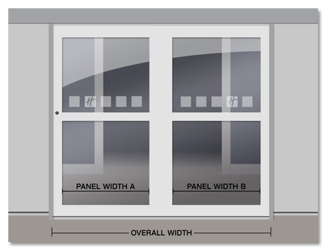 Vinyl Graphics for Holiday Inn2-Panel Sliding Door