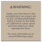 Warning Sign: Plastic and Vinyl - CELTEC Material